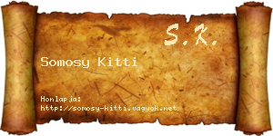 Somosy Kitti névjegykártya